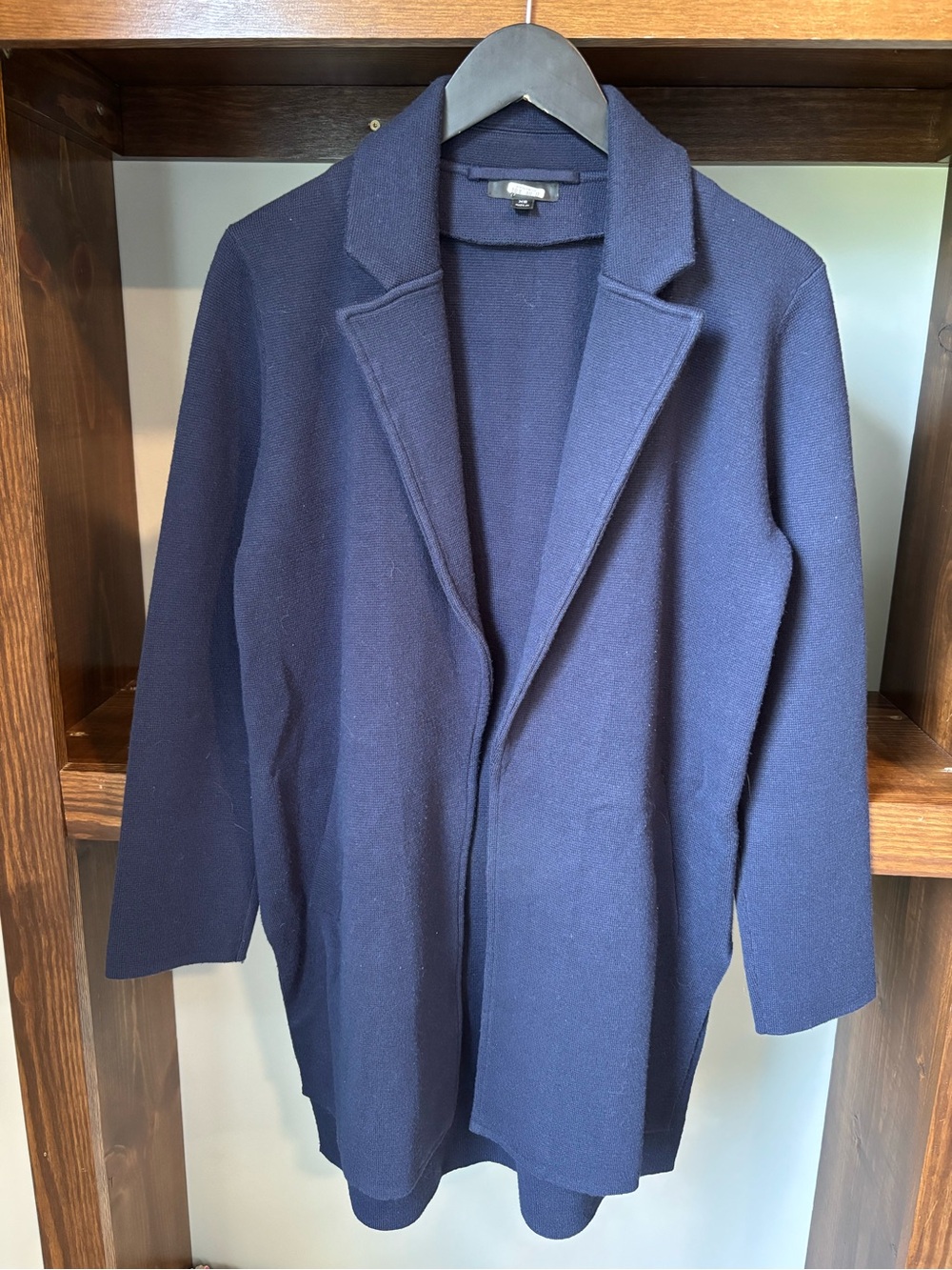 J. Crew Women's Navy Sweater Blazer